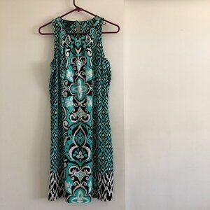 INC green jersey sleeveless dress, Size Medium